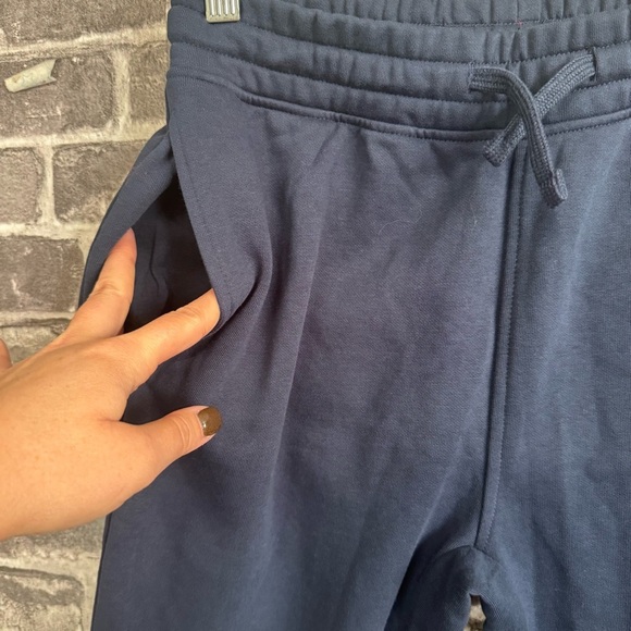 Gymshark crest joggers navy blue sweat pants pockets - Picture 6 of 11